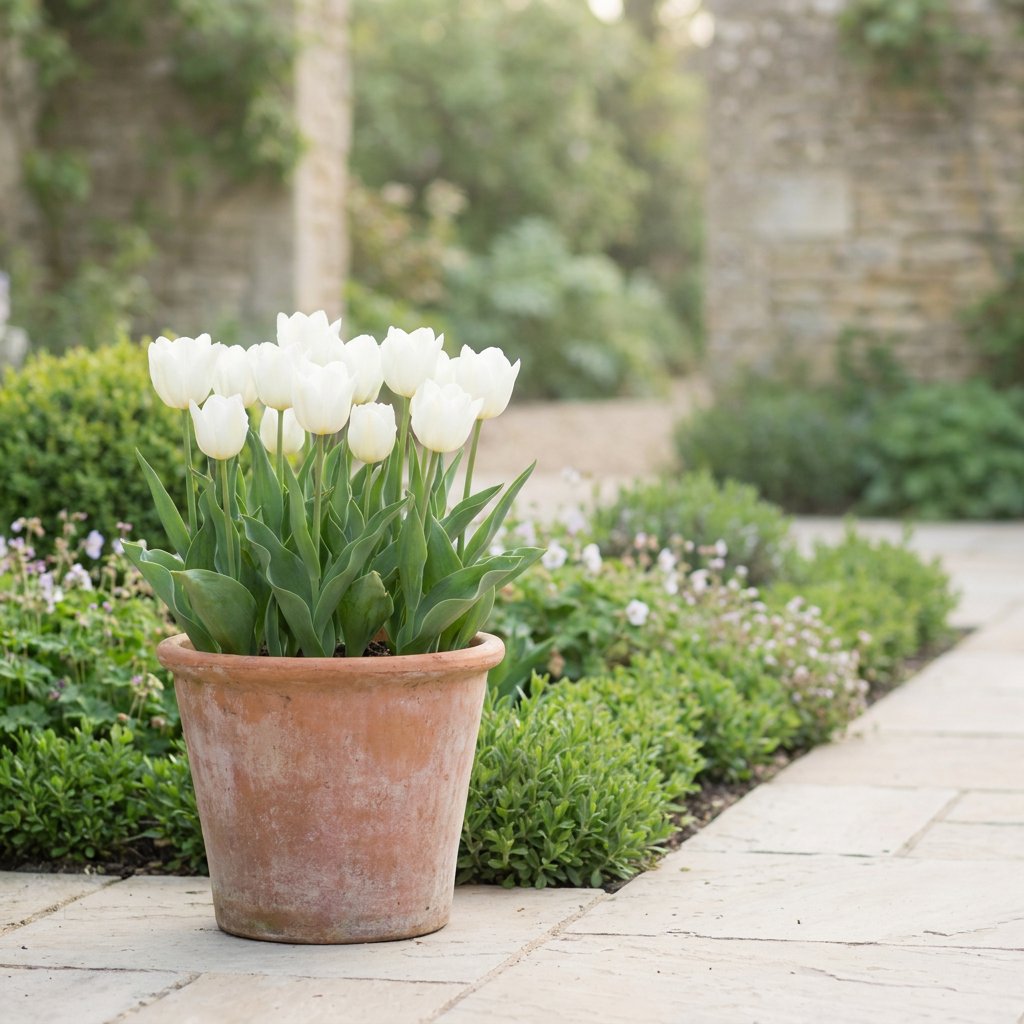 White tulips
