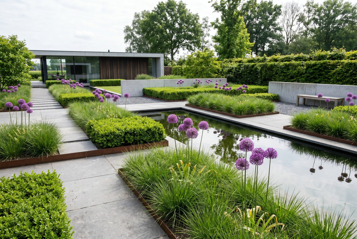 Jardin moderne épuré