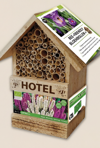 Bee Hotel avec bulbes de liatris