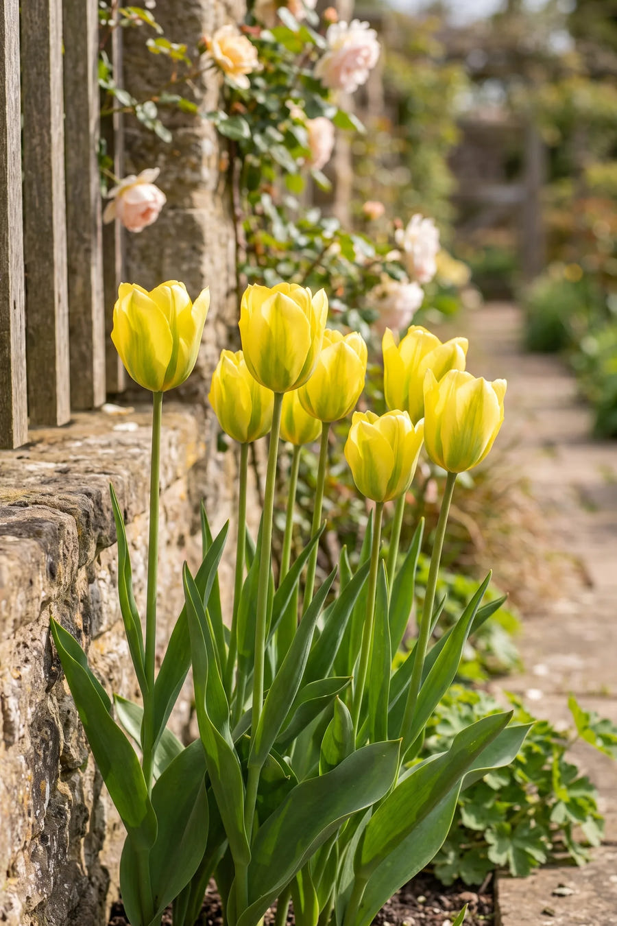 Tulipa Formosa — in de border
