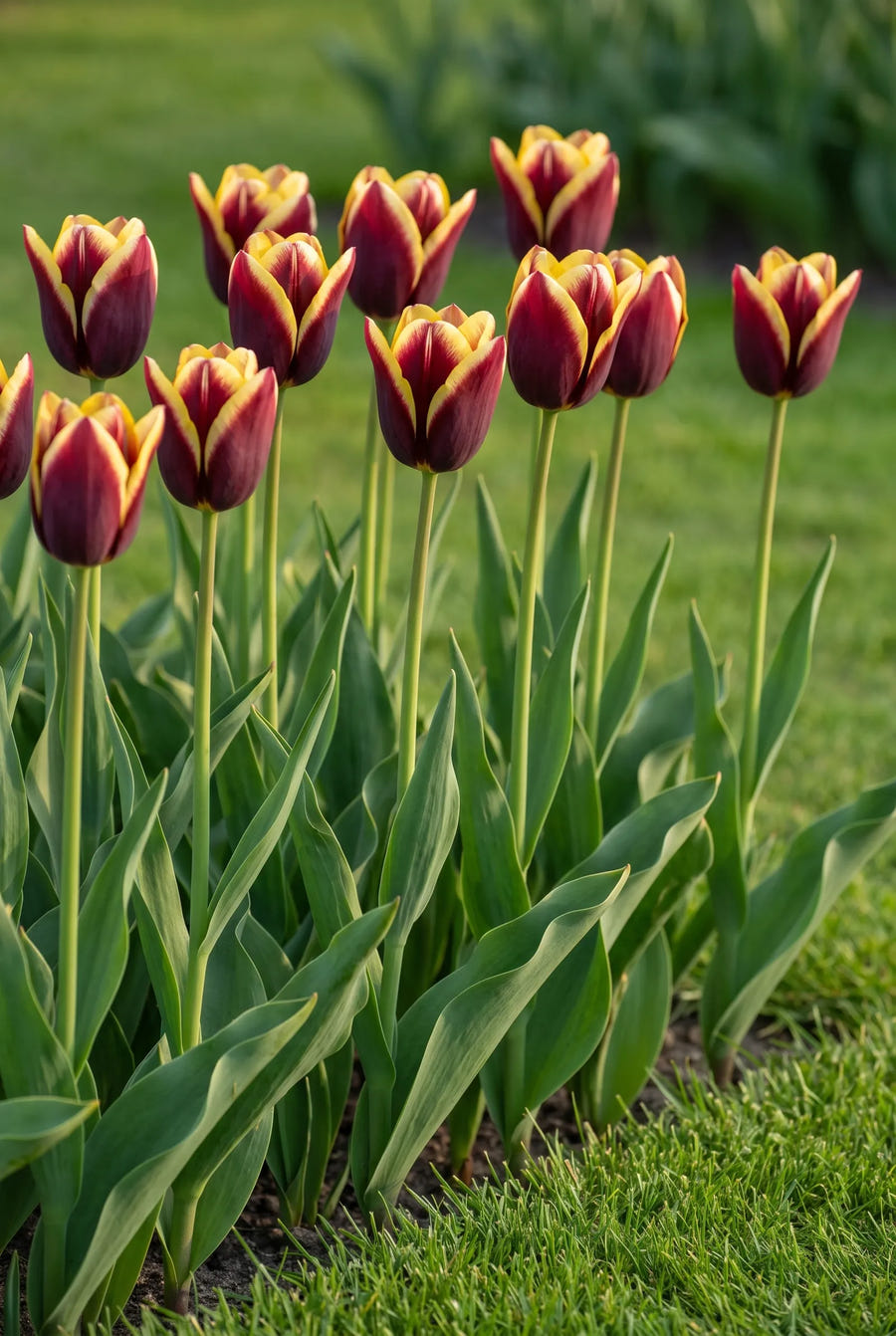 Tulipa Gavota — groep in de tuinborder