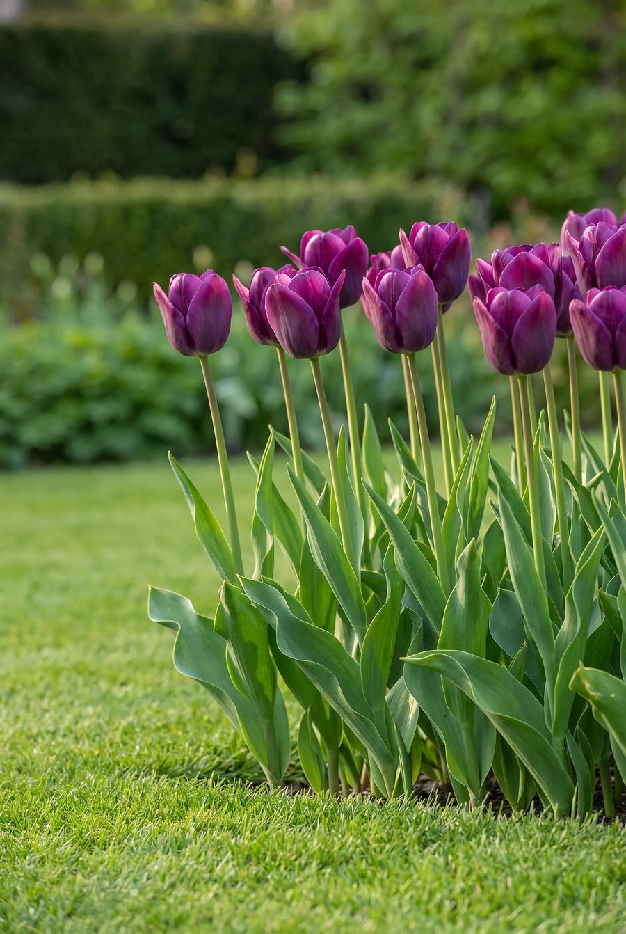 Tulipa Kansas Proud — groep in de tuinborder