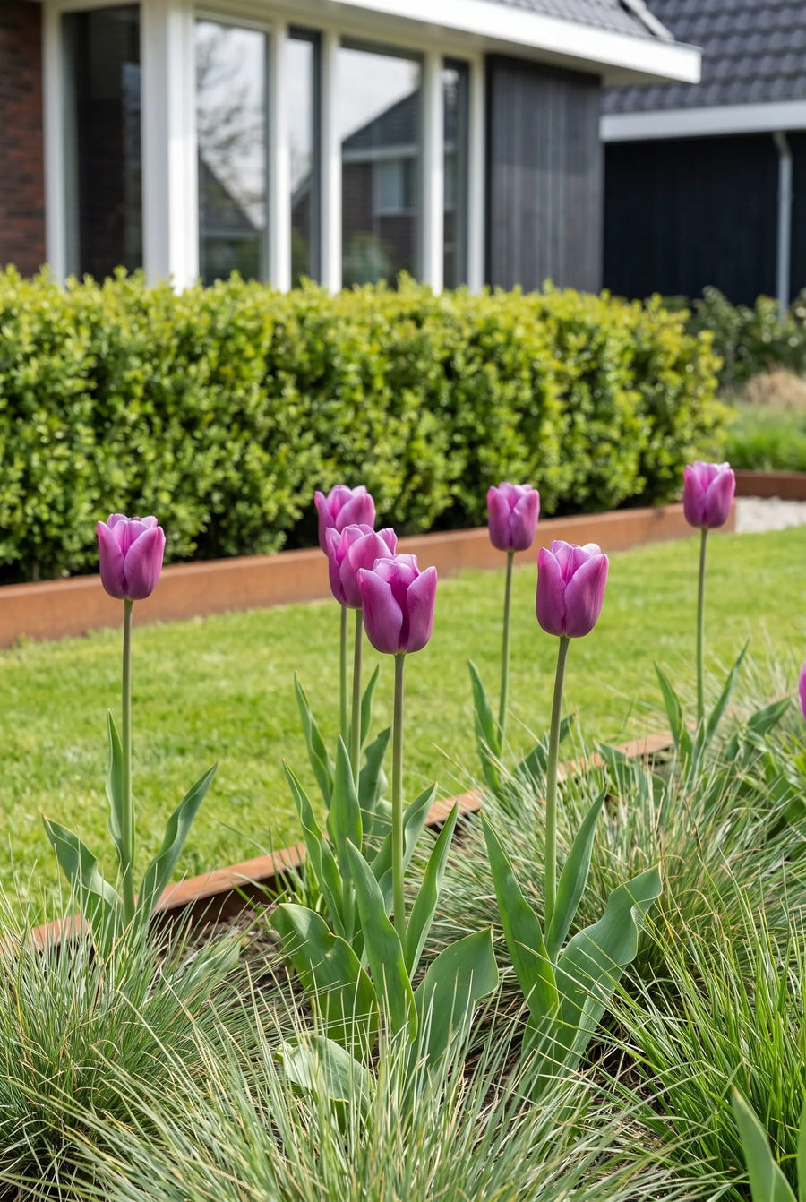 Tulipa Passio Glossy — in de tuin