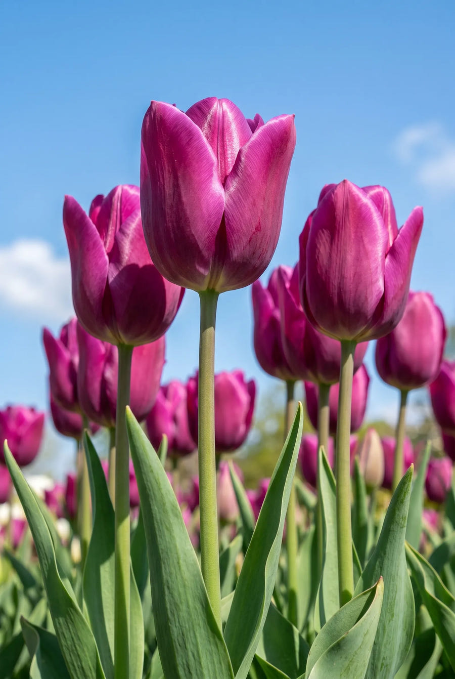 Tulipa Passio Glossy — in de tuin