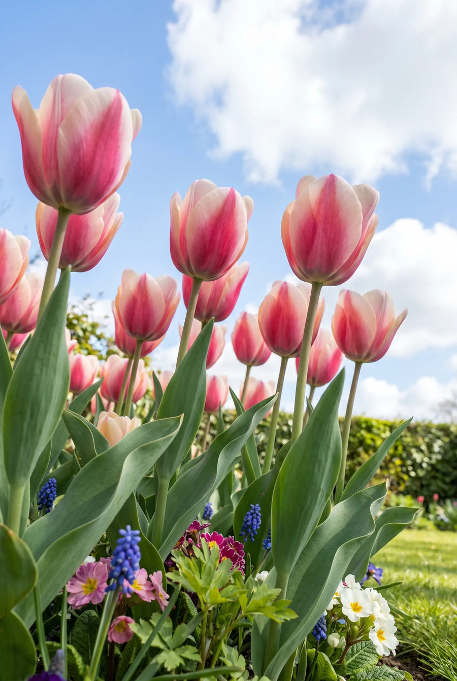 Tulipa Synaeda Amor — in de tuin