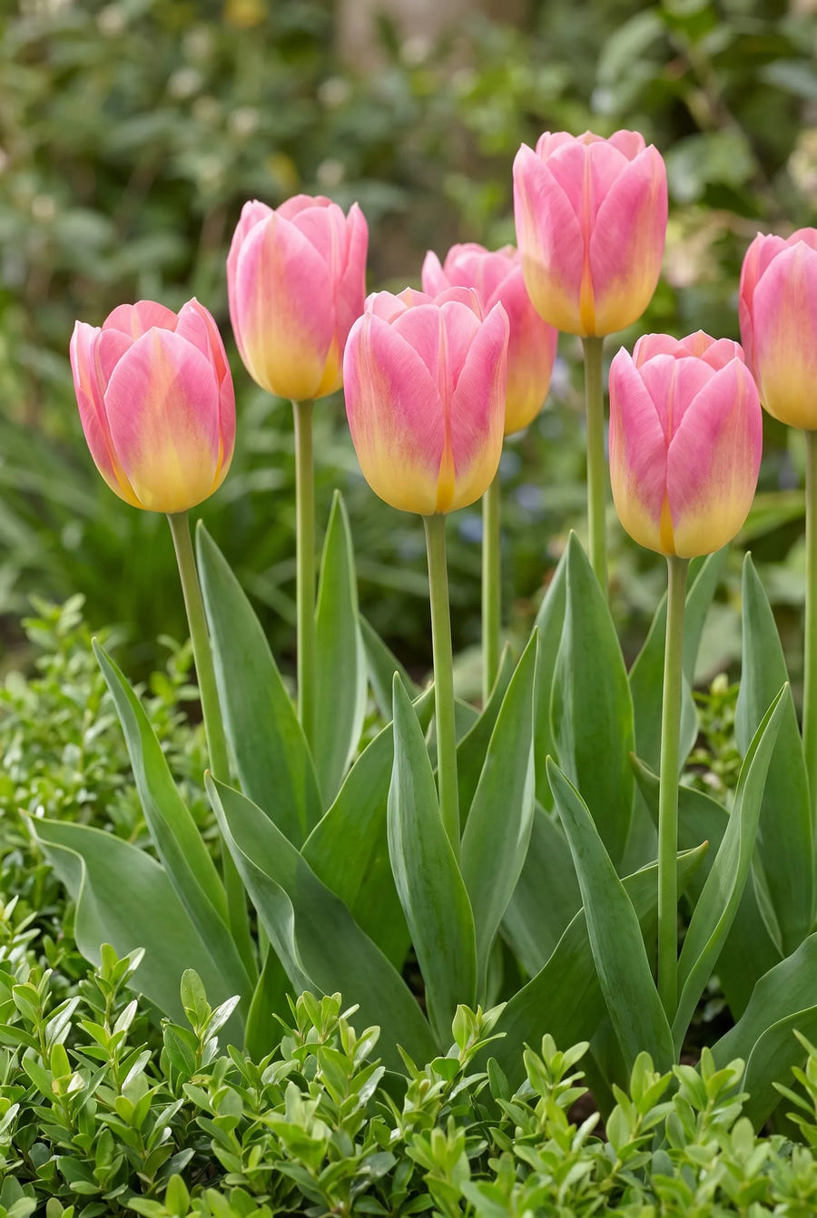 Tulipa Tom Pouce — in de border