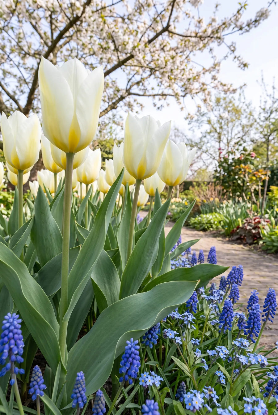 Tulipa Purissima — in de tuin