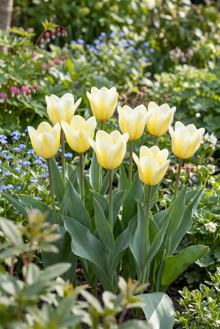 Tulipa Sweetheart — groep in de tuinborder