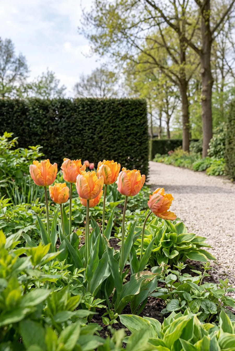Tulipa Amazing Parrot — in de tuin
