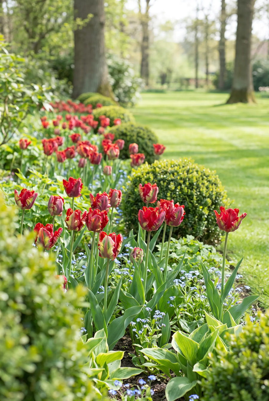 Tulipa Garden Fire — in de border