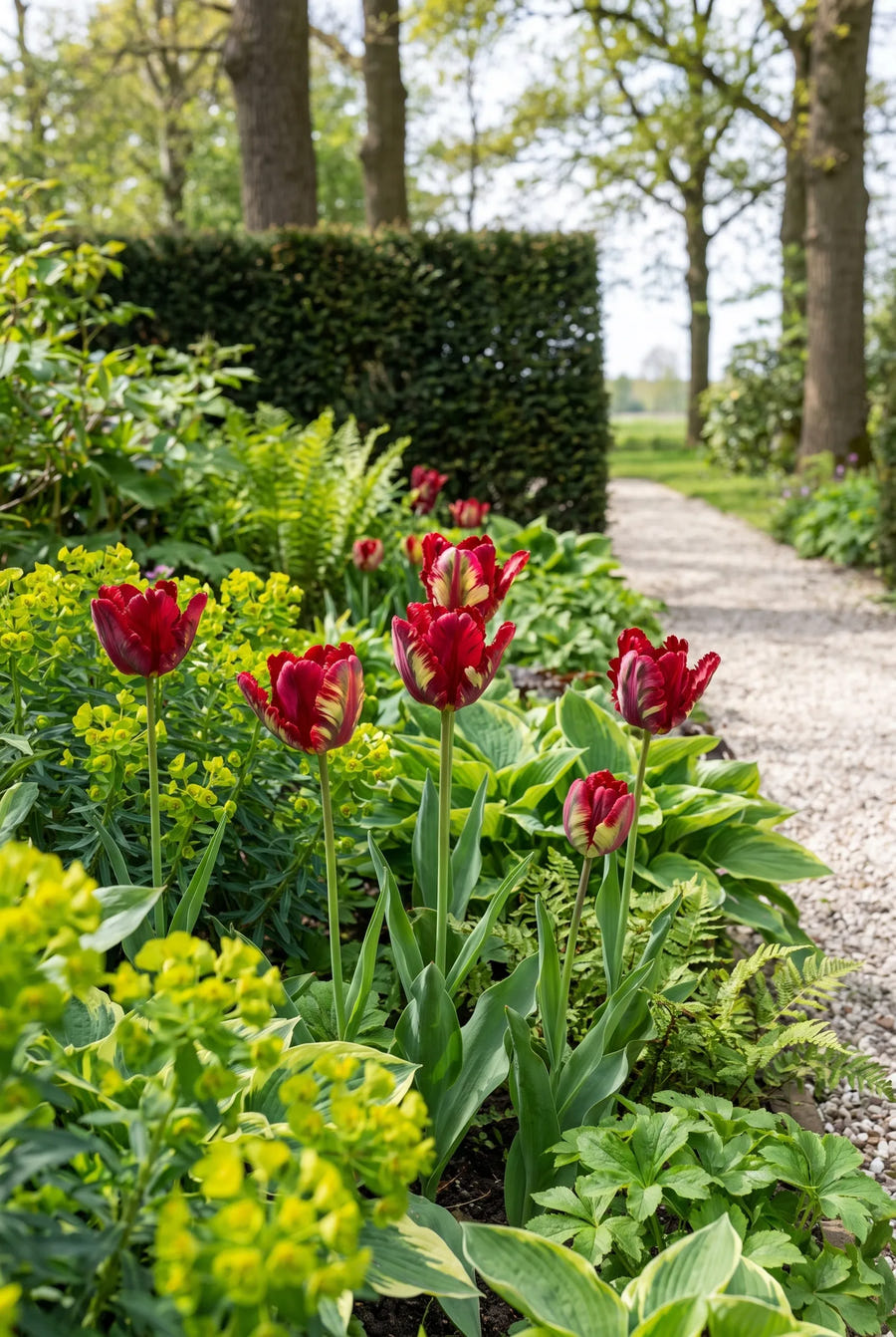 Tulipa Garden Fire — in de tuin