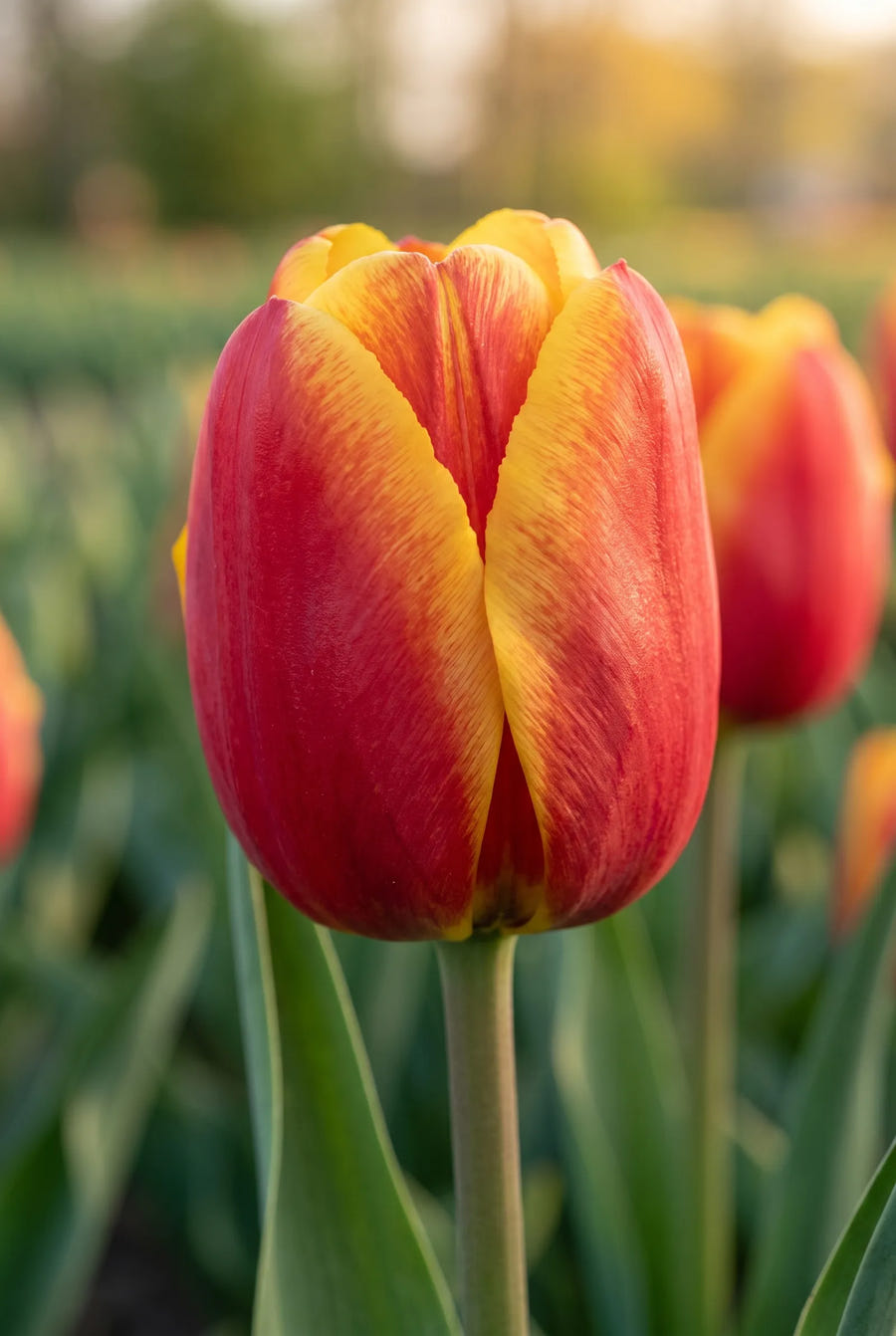 Tulipa Apeldoorn Elite — close-up van de bloem