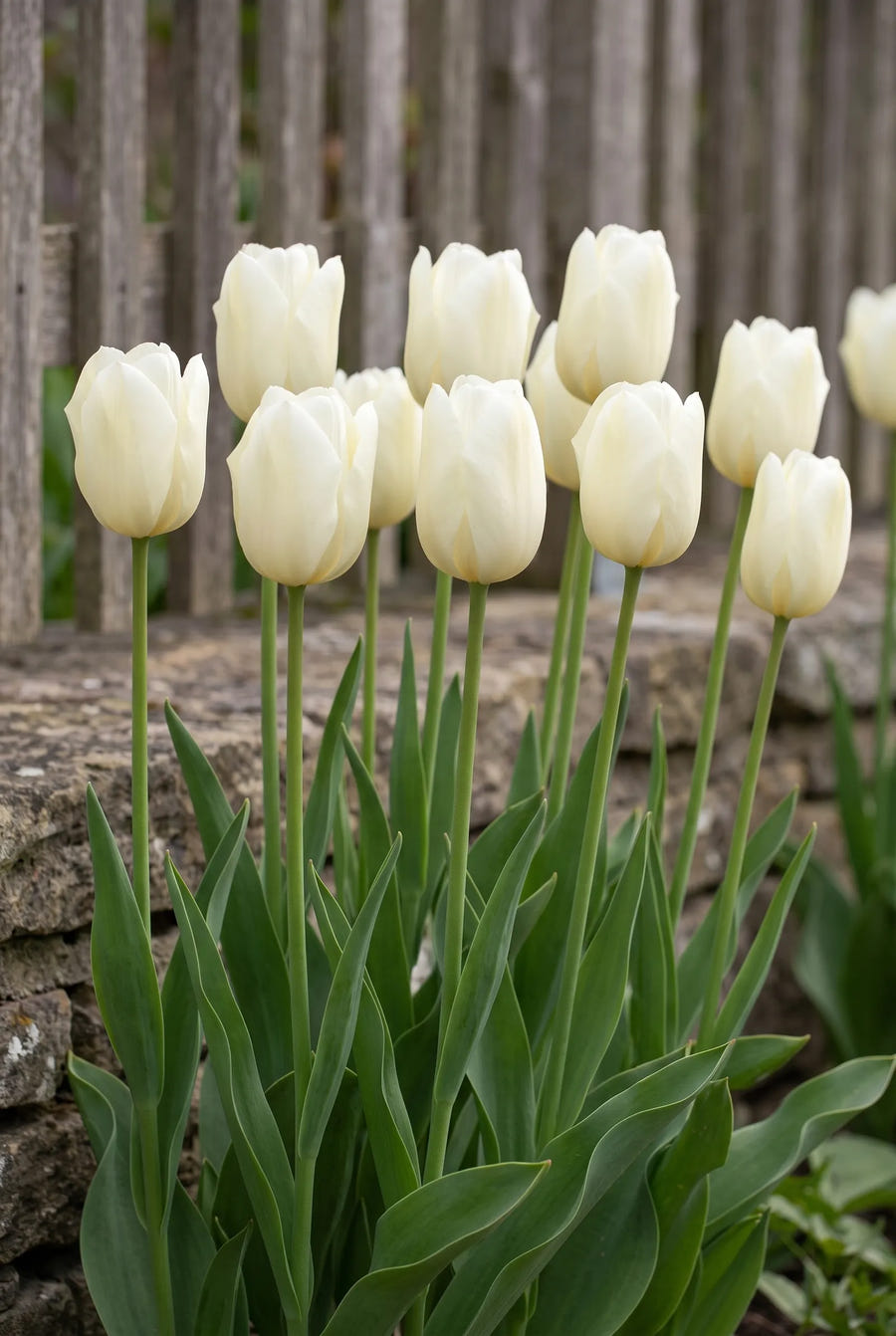 Tulipa Lanka — groep in de tuinborder