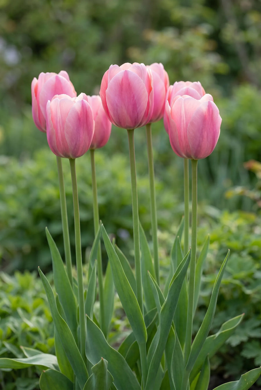 Tulipa Pink Impression — in de border
