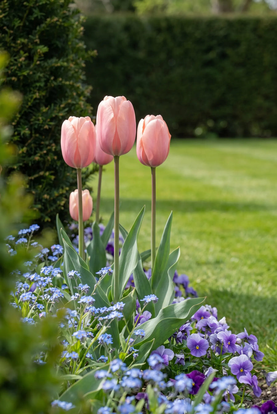 Tulipa Salmon Impression — in de border