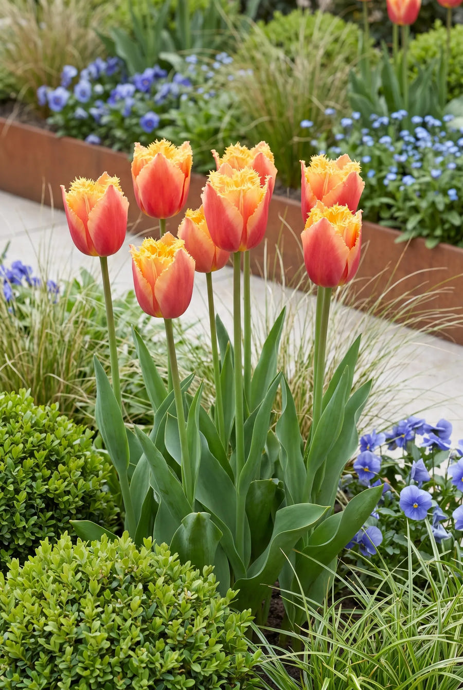 Tulipa Lambada — in de border