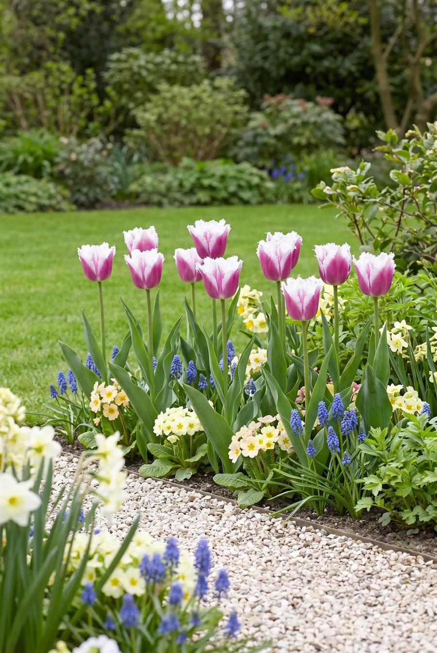 Tulipa Siesta — groep in de tuinborder