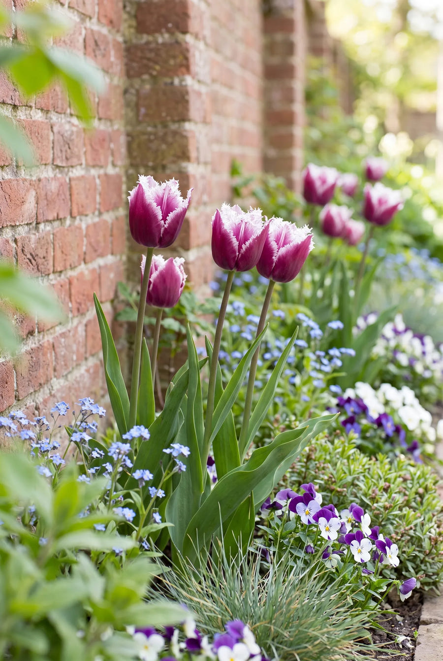 Tulipa San Martin — in de border