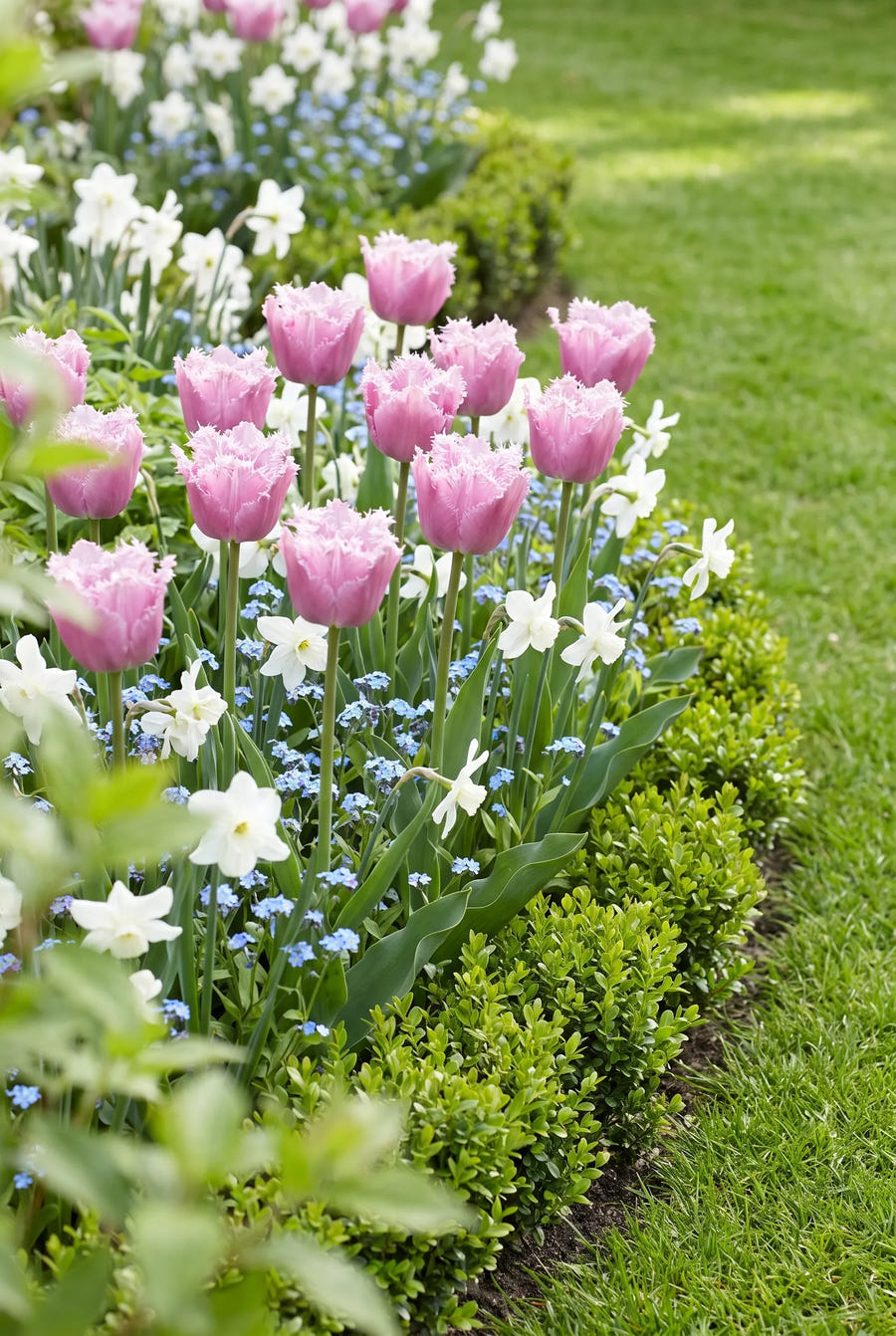 Tulipa Perth — groep in de tuinborder