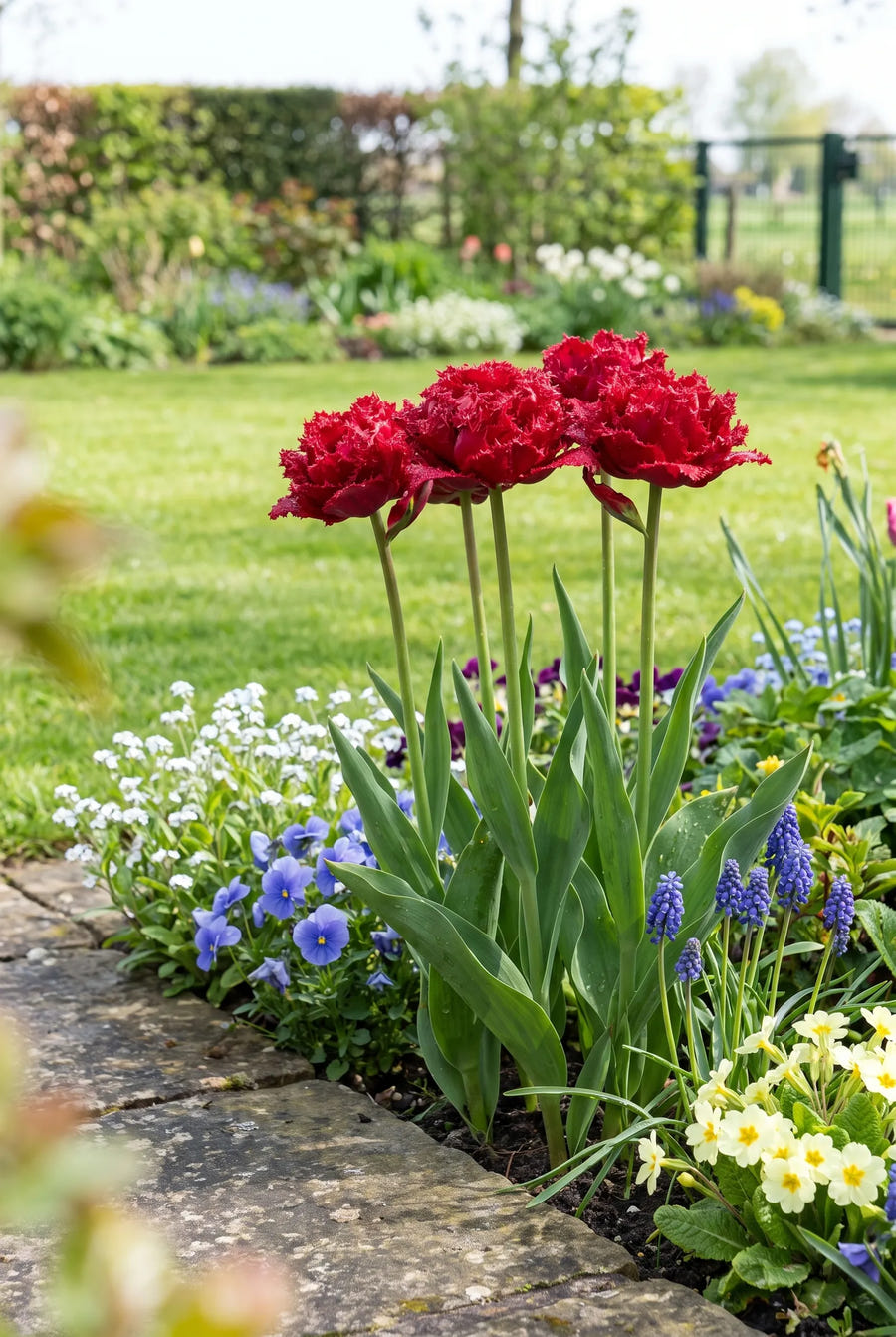 Tulipa Quatar — in de border