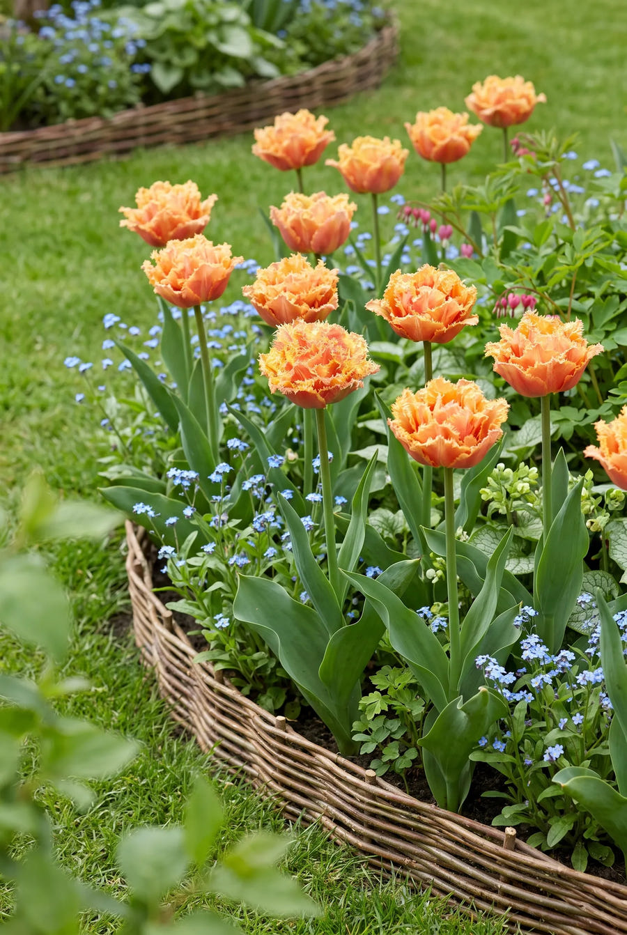Tulipa Brisbane — groep in de tuinborder