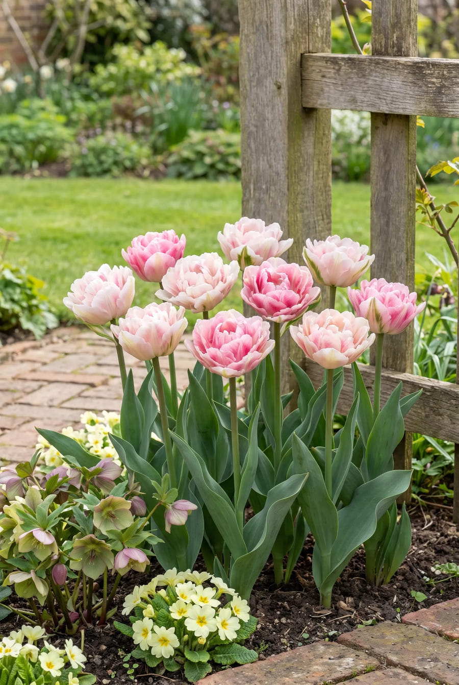 Tulipa Double Shake — in de border