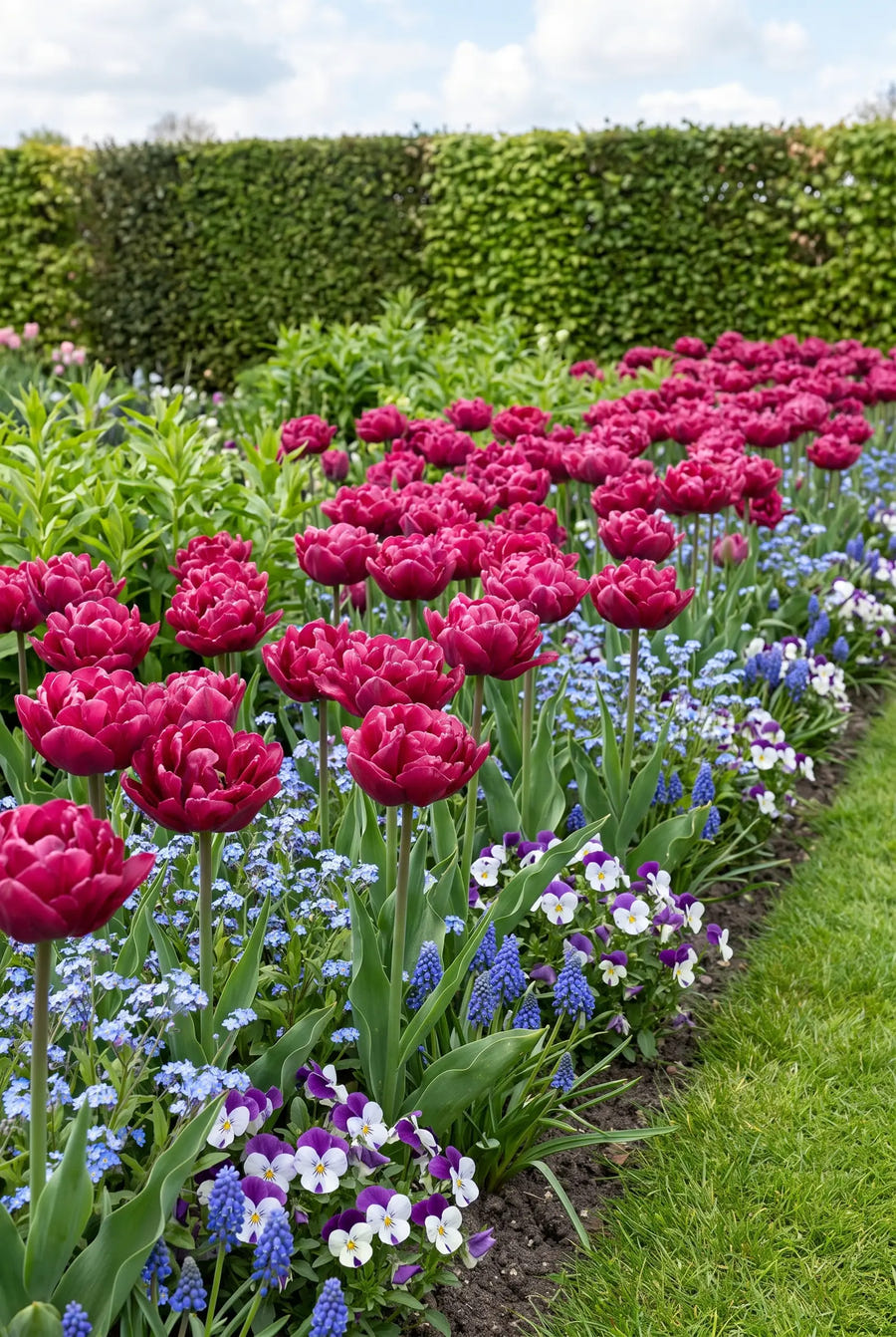 Tulipa World Bowl — groep in de tuinborder