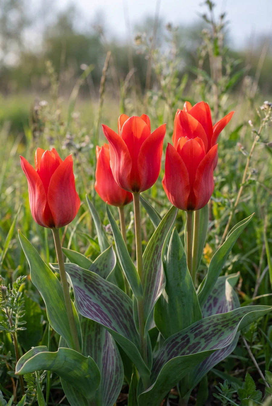Tulipa Red Riding Hood — in de border