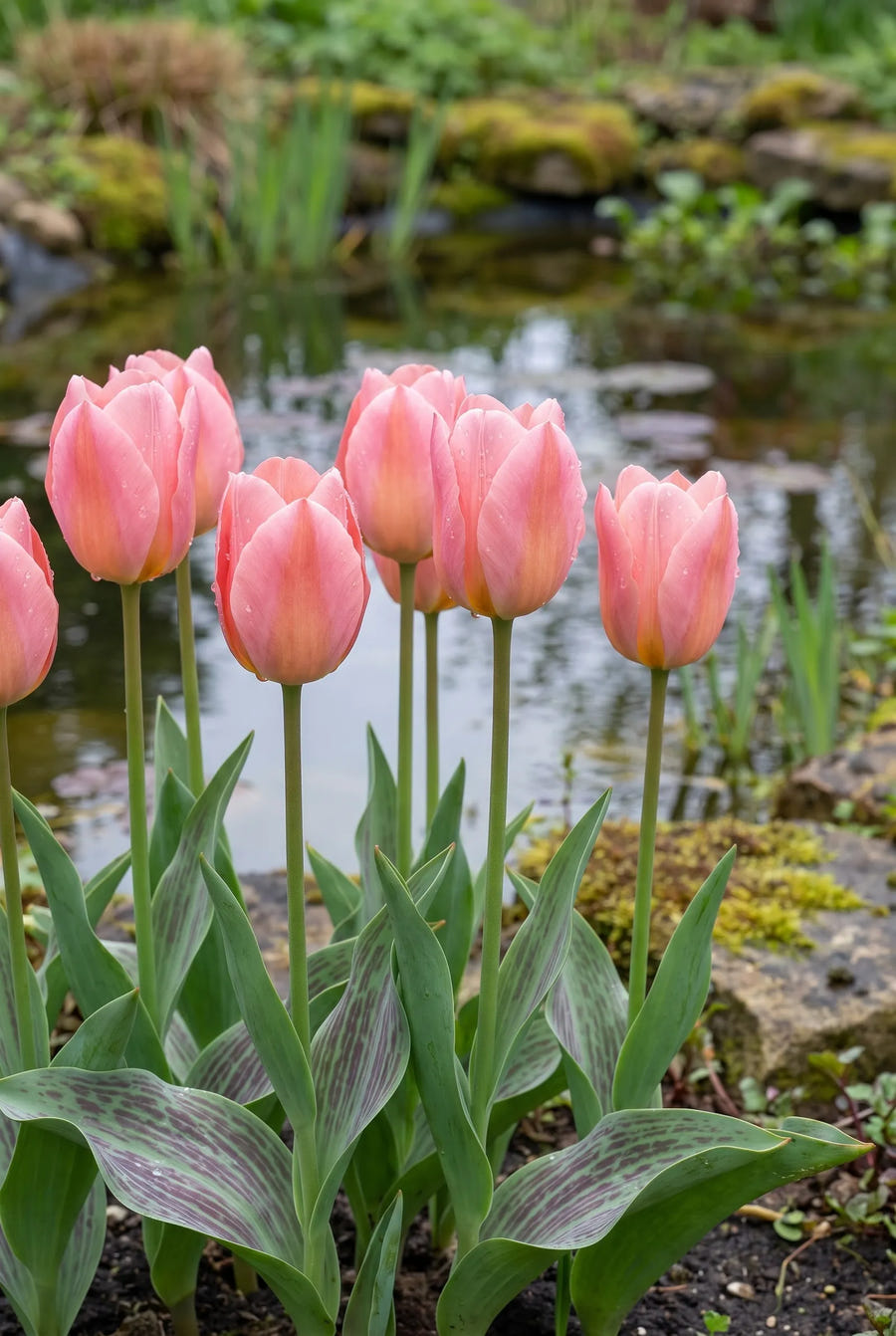 Tulipa Sweet Lady — in de border