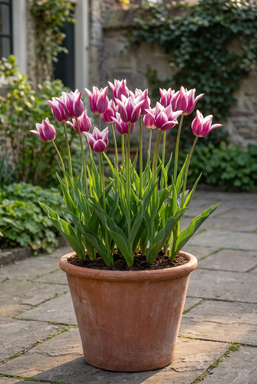 Tulipa Ballade — in pot op terras