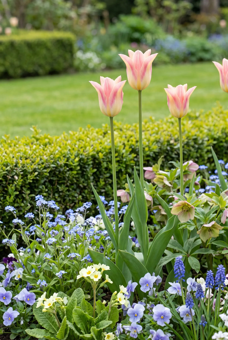 Tulipa Elegant Lady — in de border