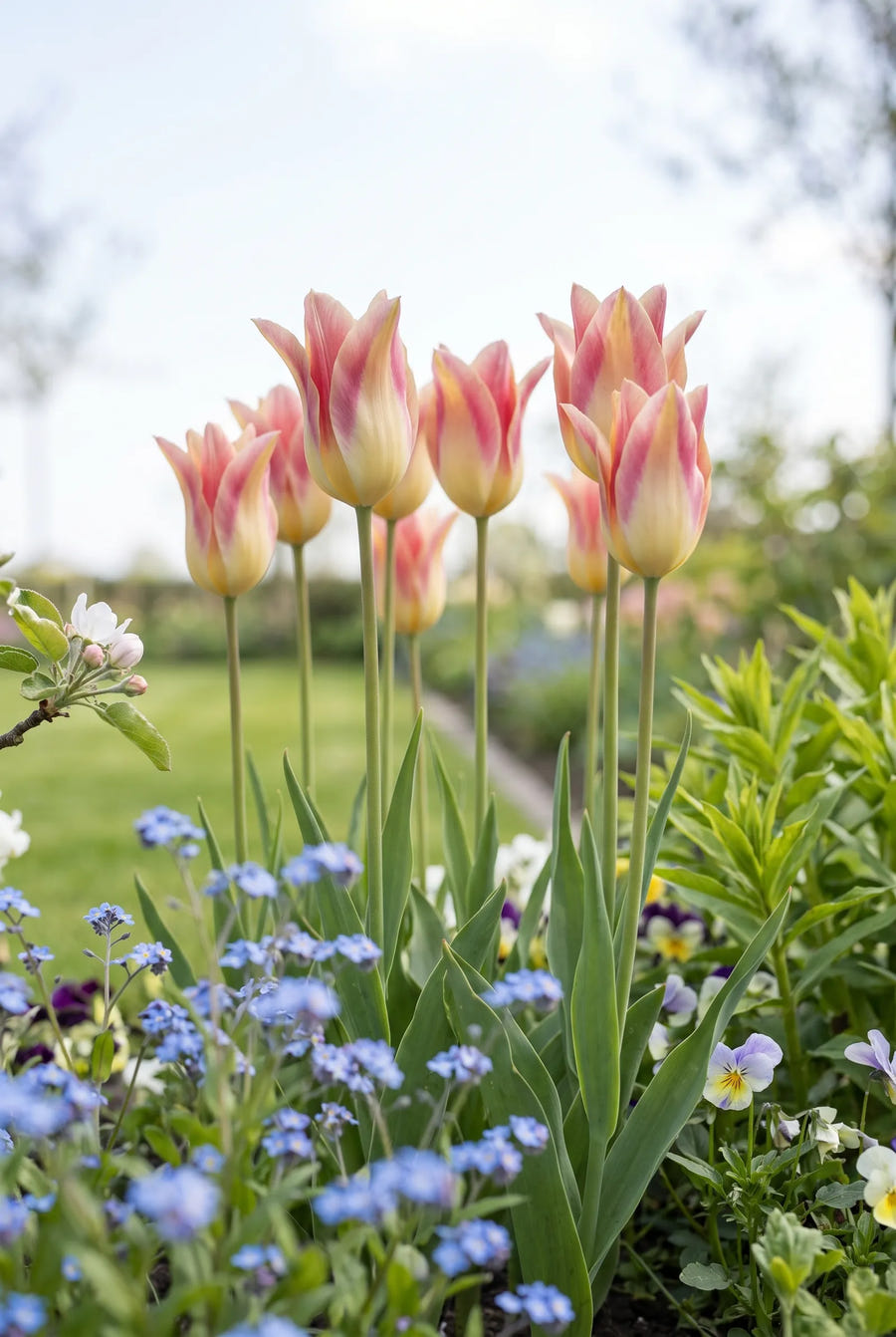 Tulipa Elegant Lady — in de tuin