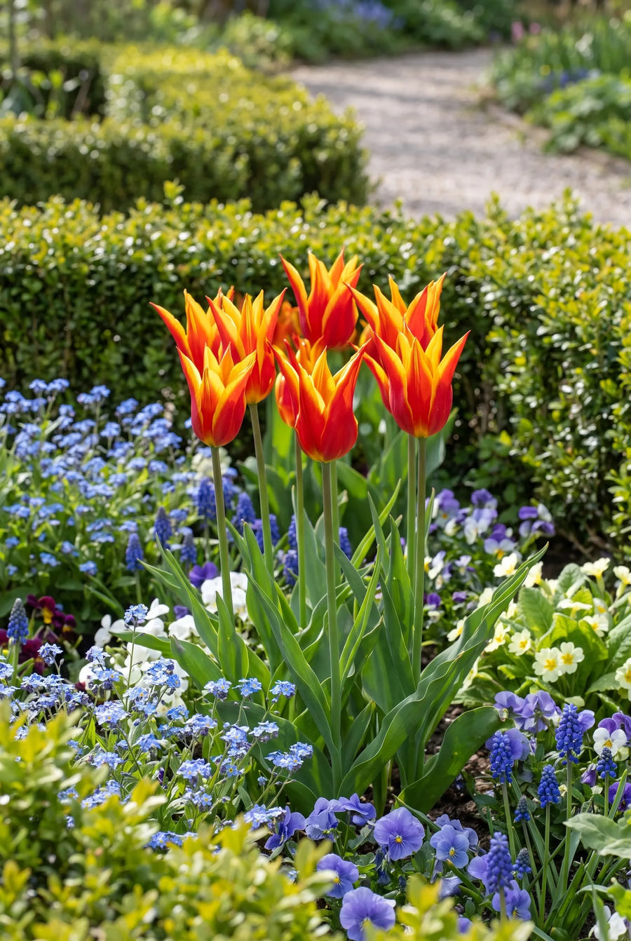 Tulipa Fly Away — in de border