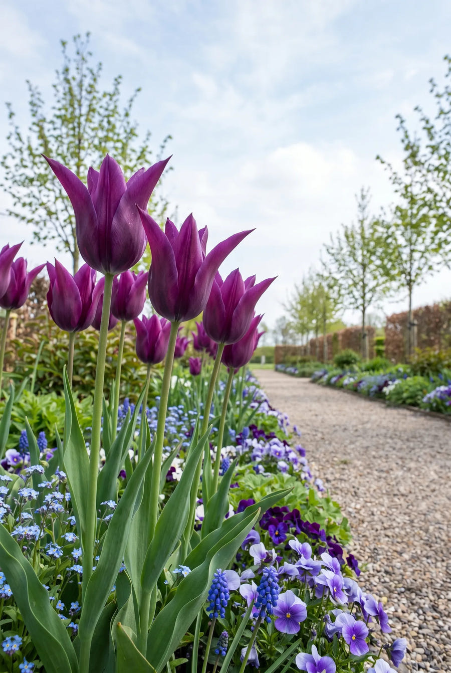 Tulipa Purple Dream — in de tuin