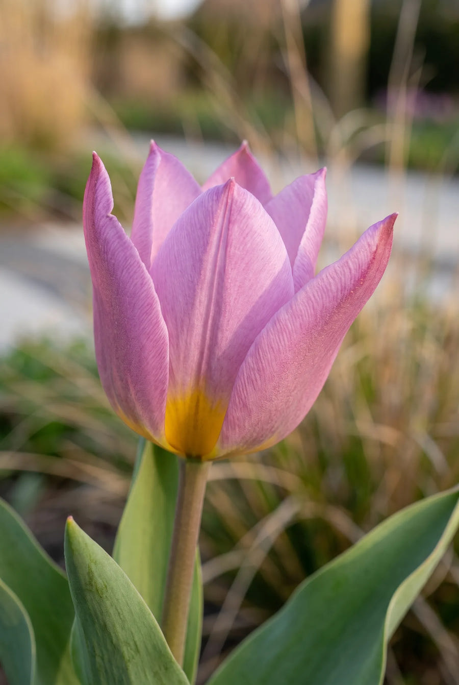 Tulipa Bakeri Lilac Wonder — close-up van de bloem