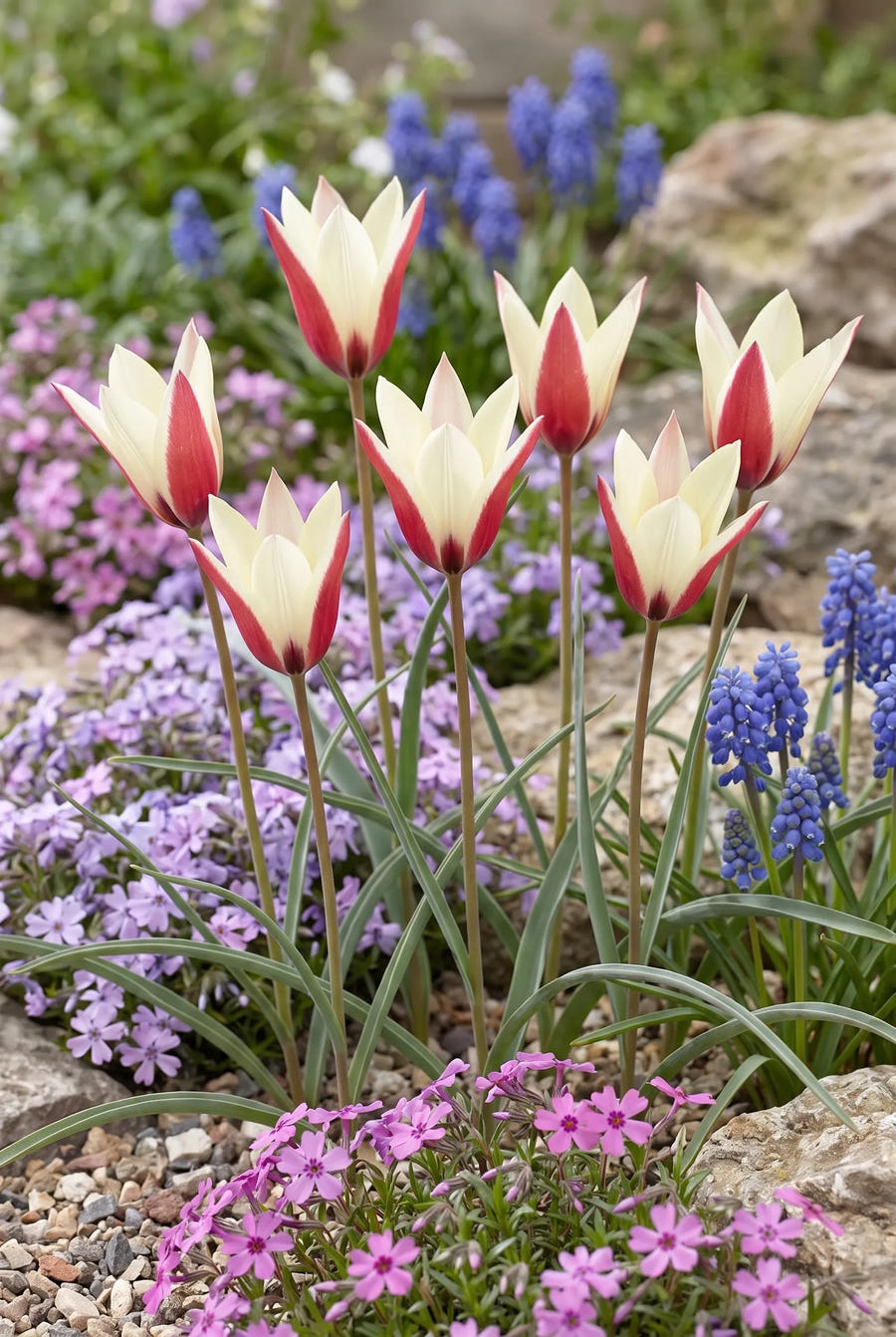 Tulipa Clusiana — in de border