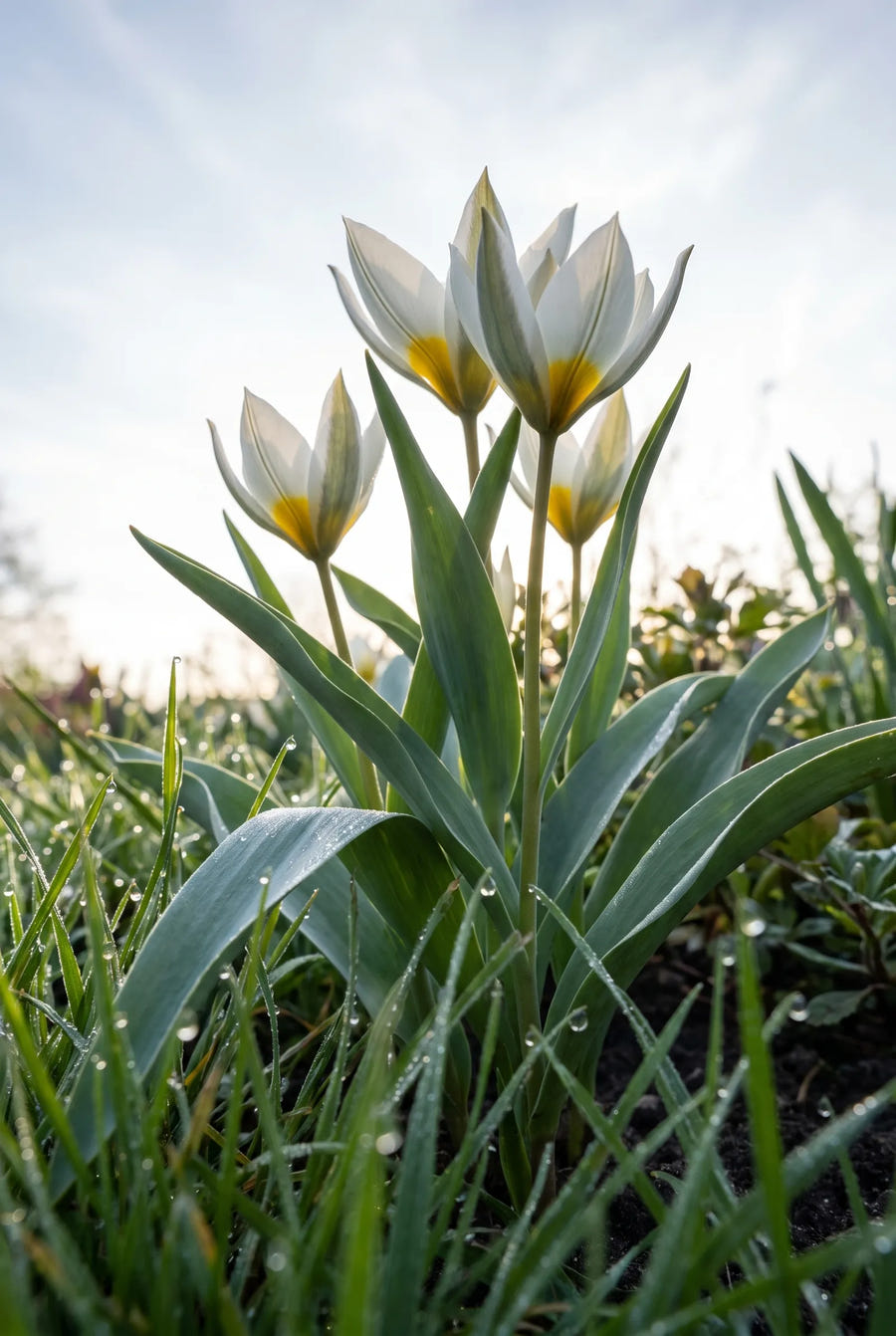 Tulipa Polychroma — in de tuin