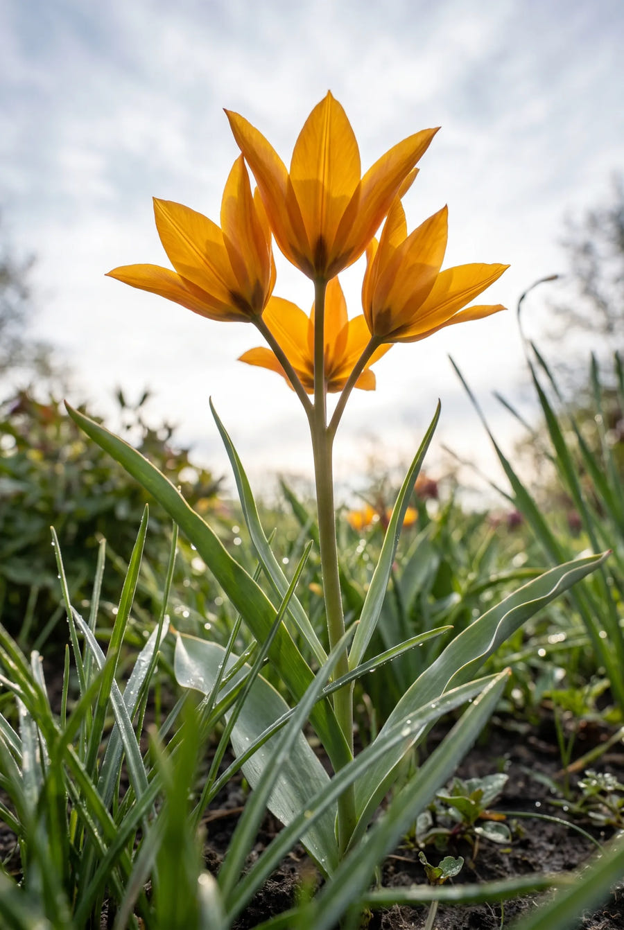 Tulipa Shogun — in de tuin