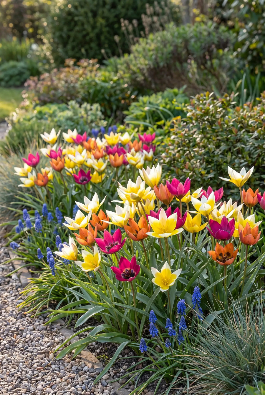 Tulipa Specie Mix — in de border