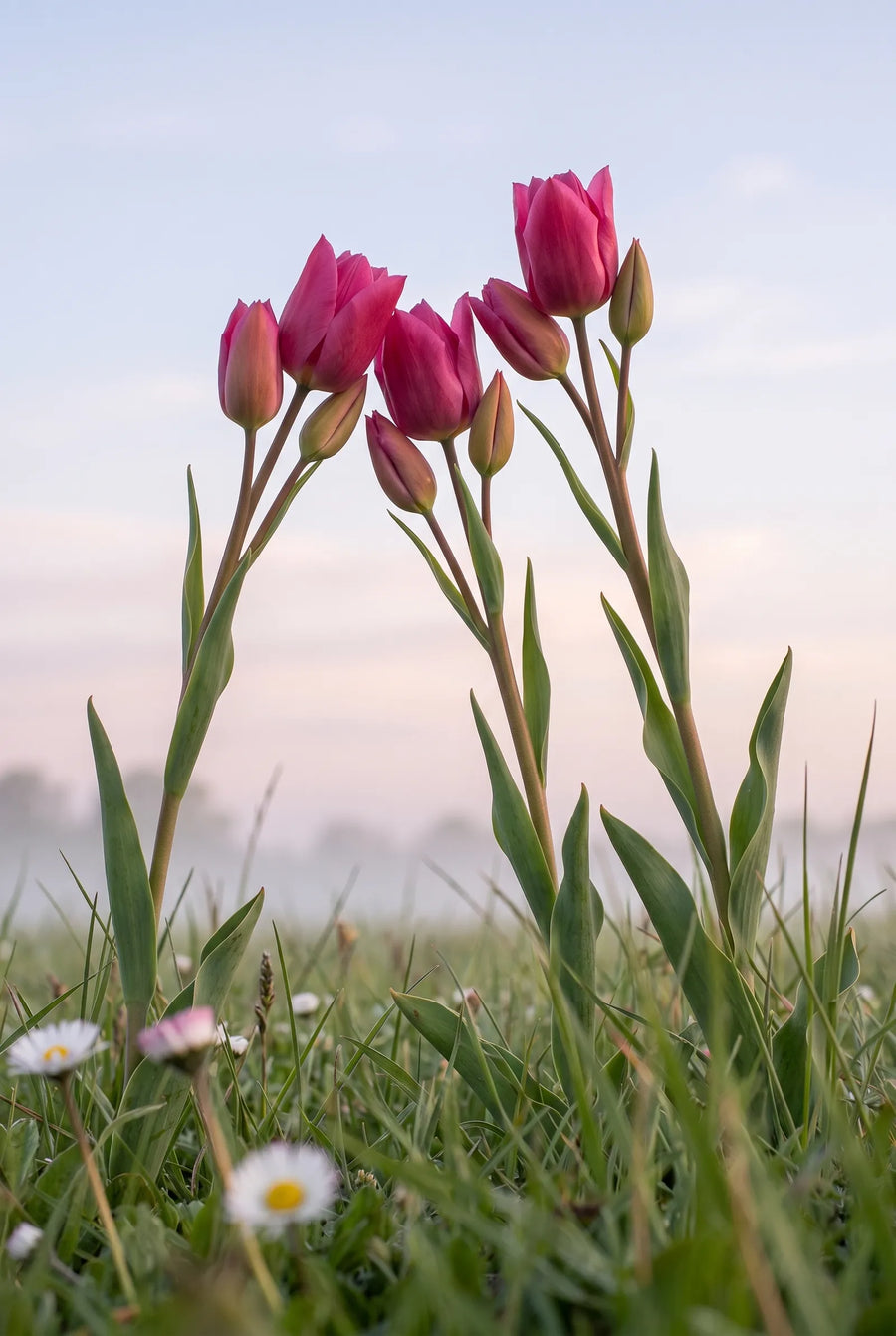 Tulipa Happy Family — in de tuin