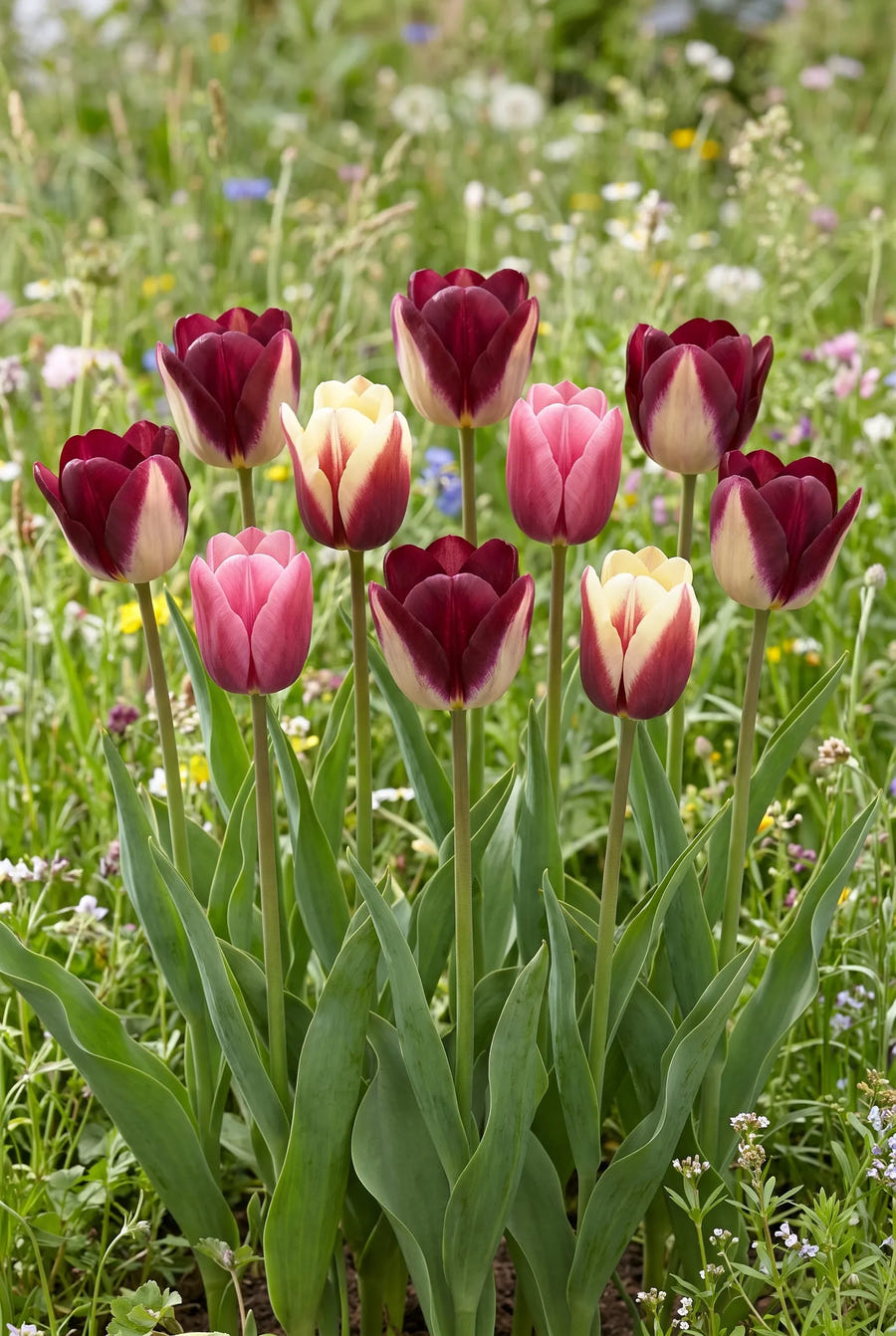 Tulipa Dance Club — groep in de tuinborder