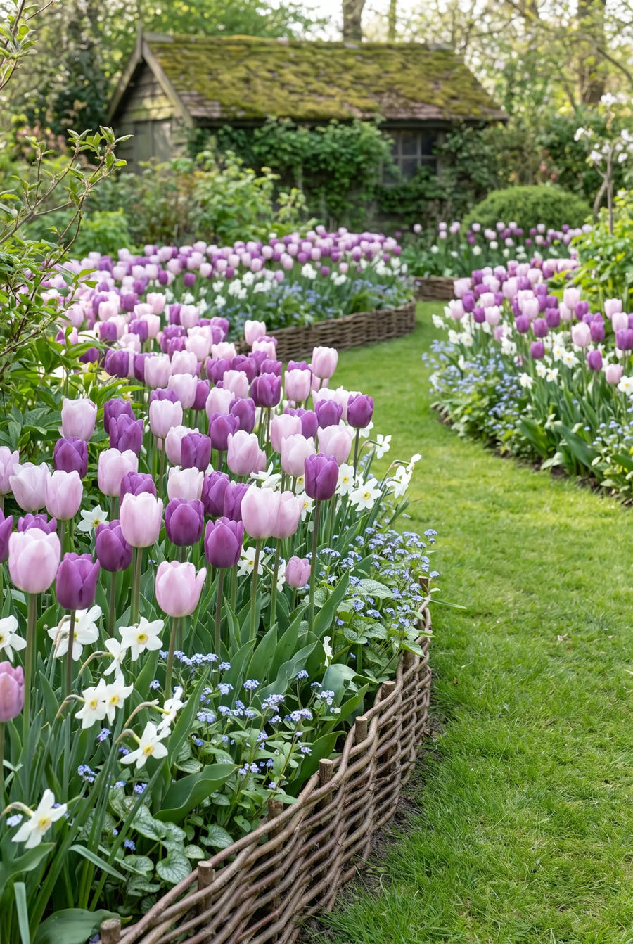 Tulipa Promise — groep in de tuinborder