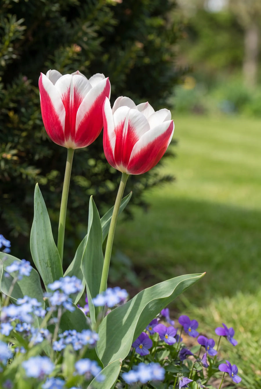 Tulipa Red Snow — close-up van de bloem