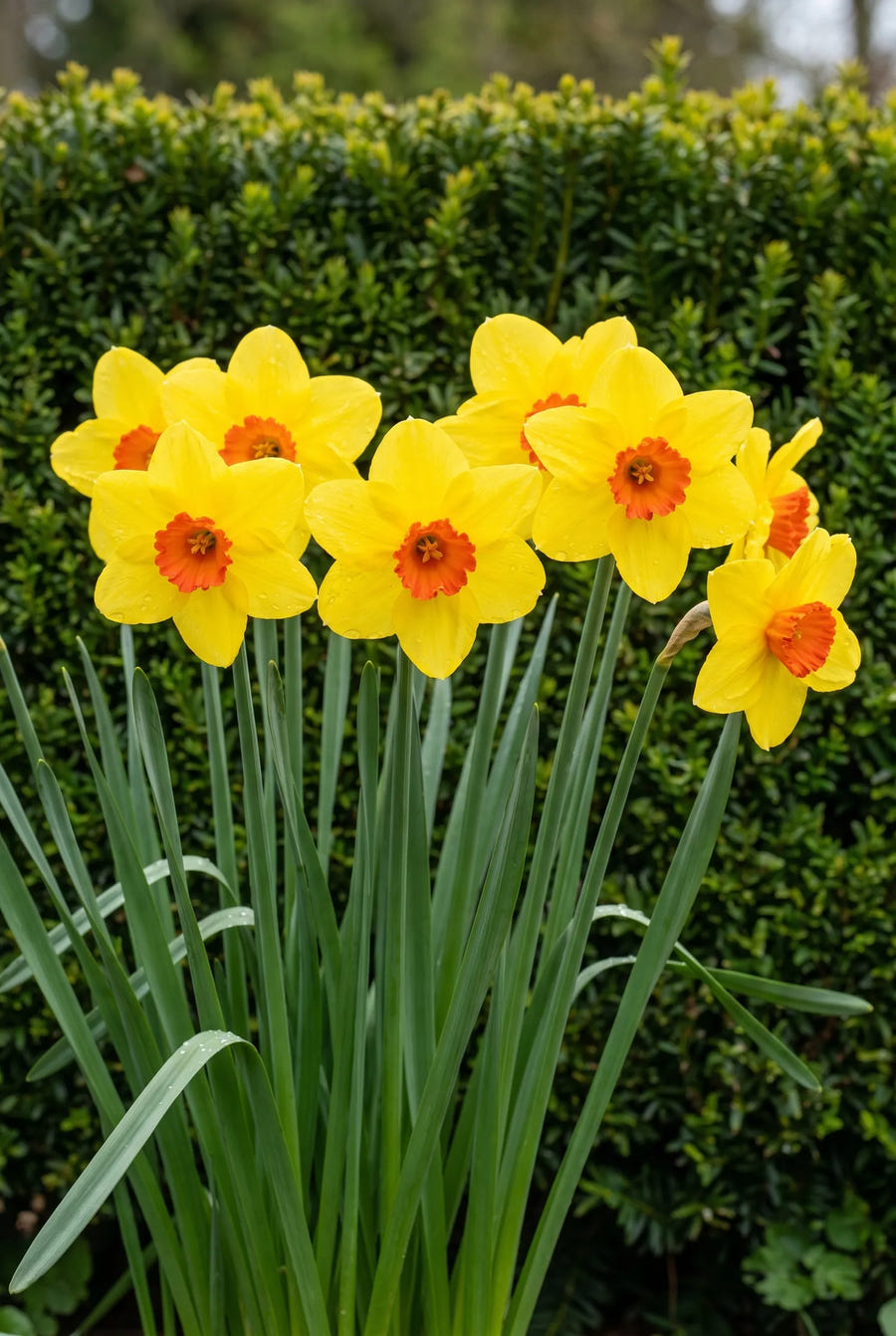Narcissus Bantam — in de border