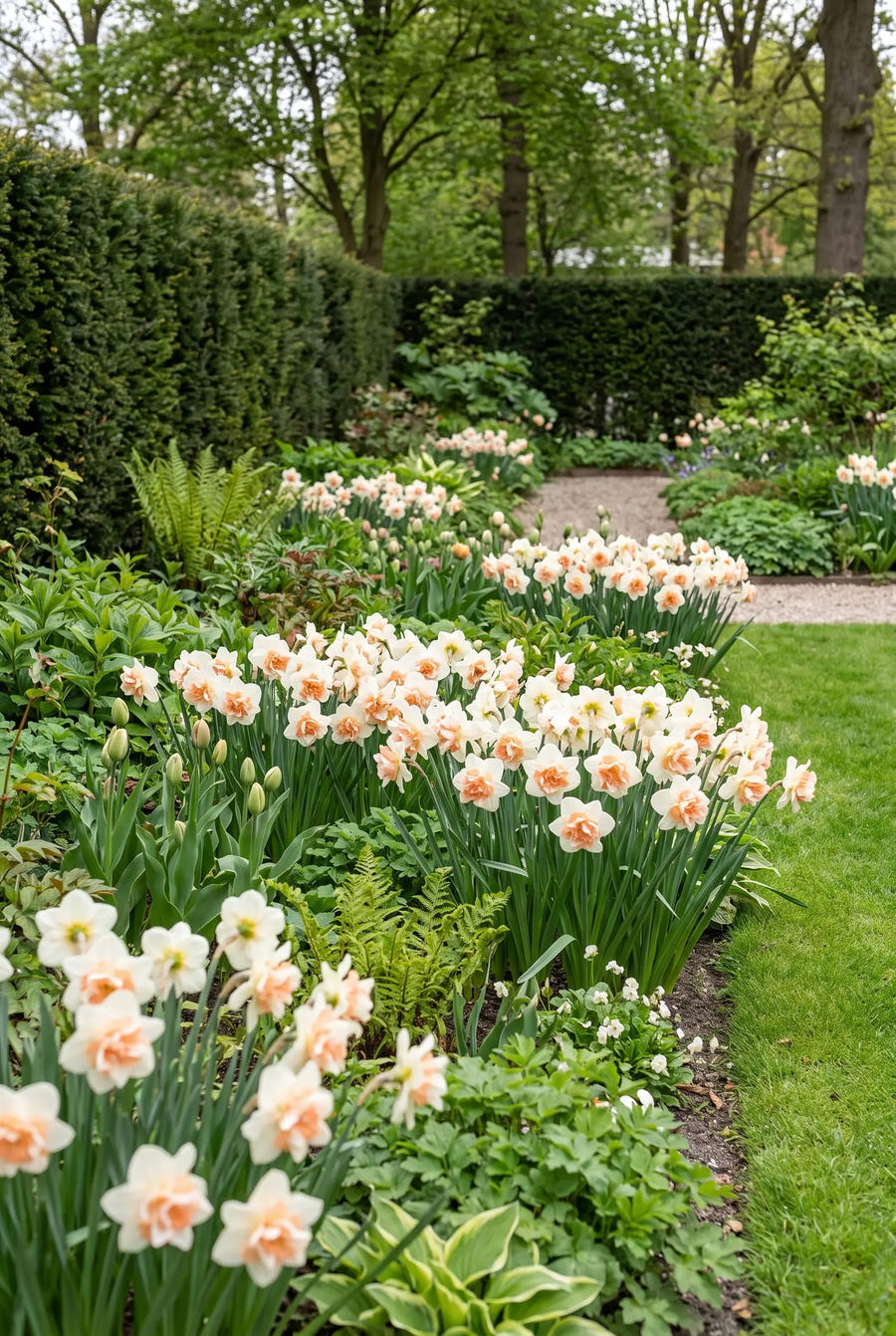 Narcissus Replete — in de border
