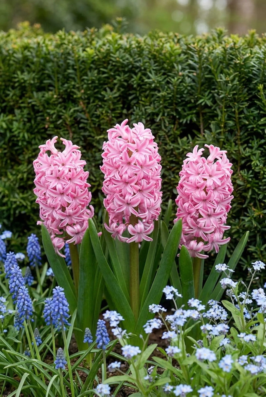 Hyacinthus Pink Pearl — in de border