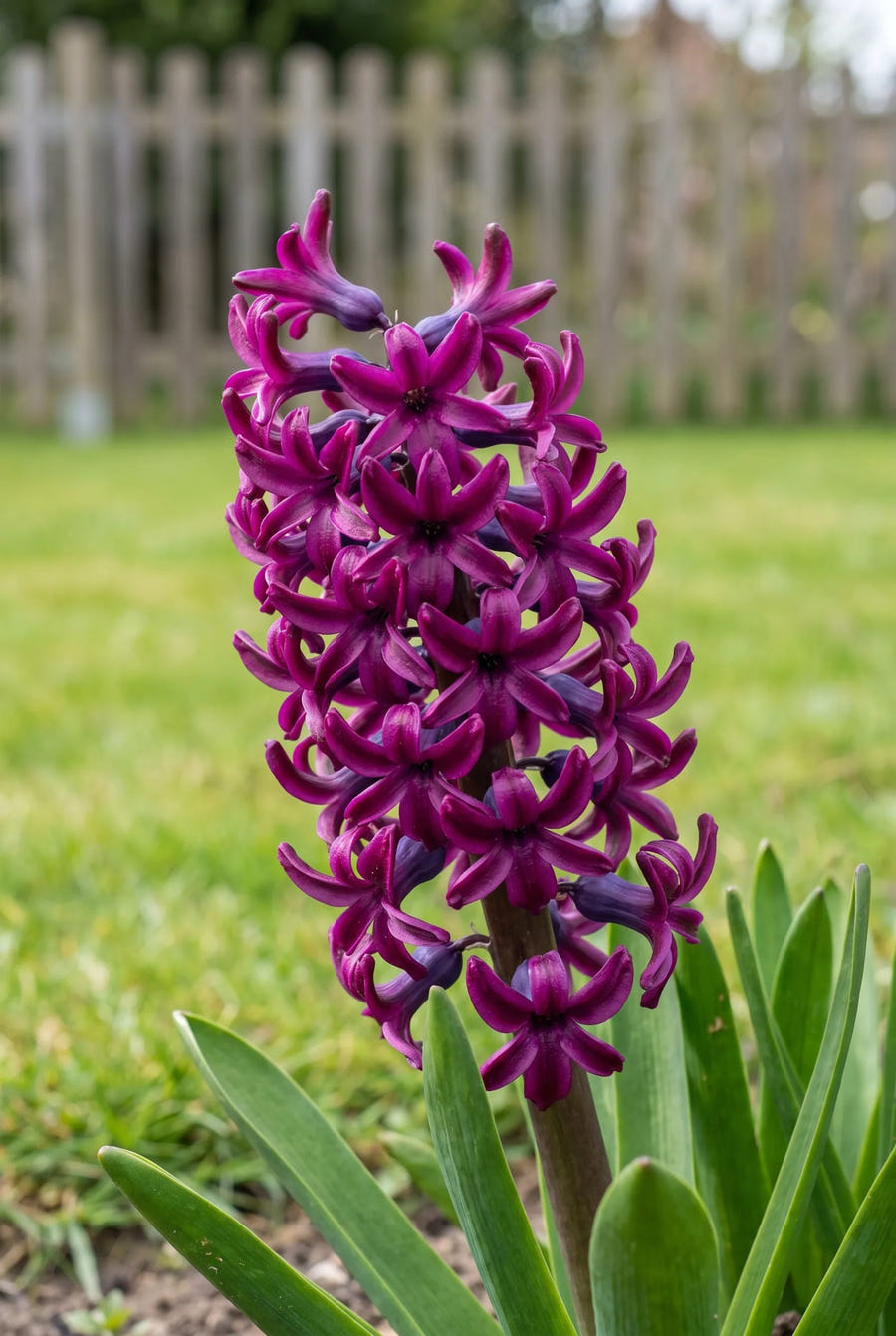 Hyacinthus Woodstock — close-up van de bloem