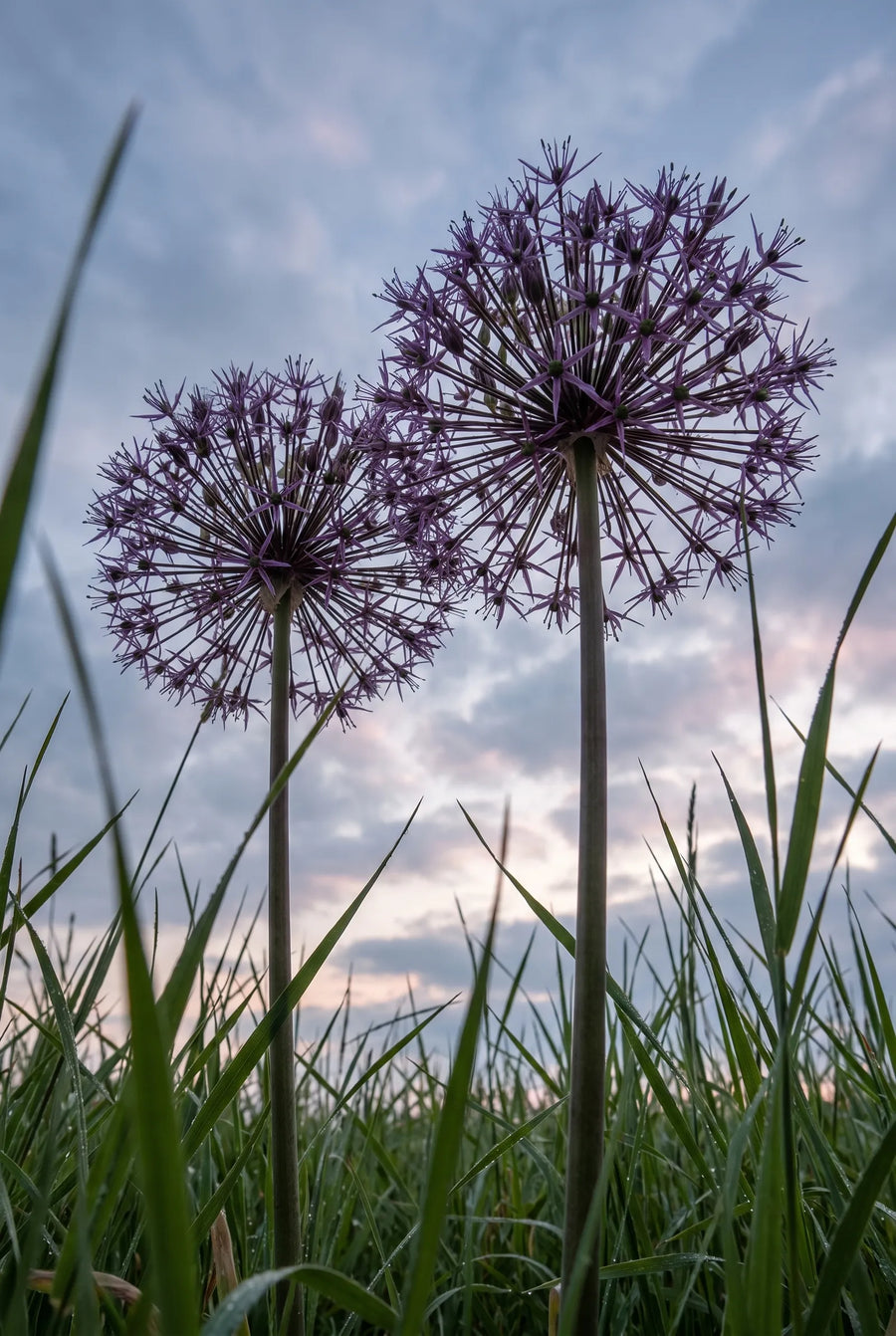 Allium Christophii — in de tuin
