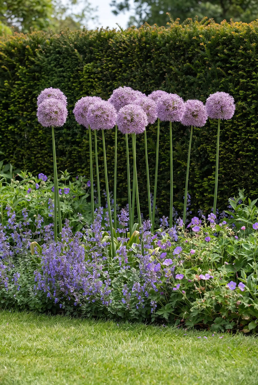 Allium Gladiator — in de border