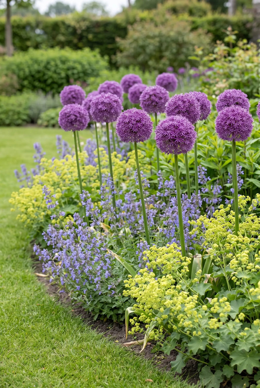 Allium Pinball Wizard — groep in de tuinborder